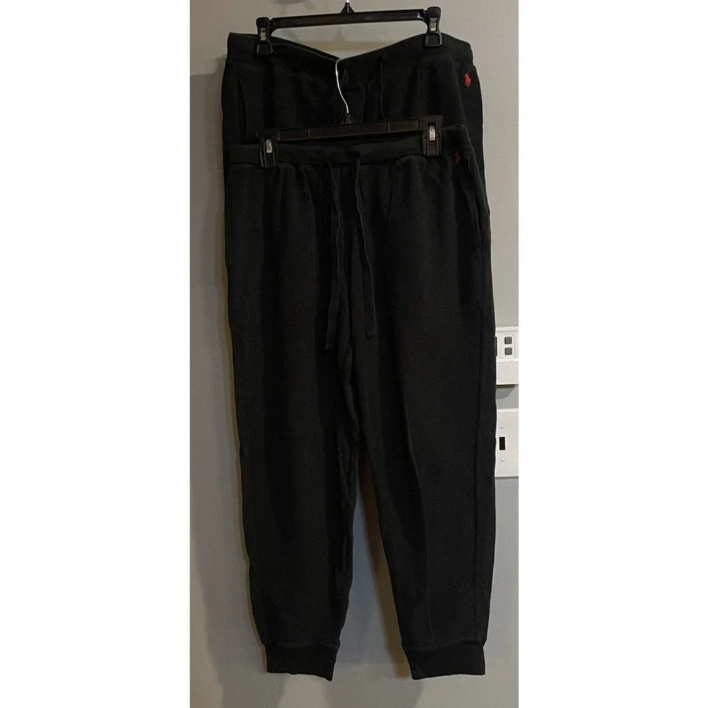 Polo Ralph Lauren Pants Sleep Jogger Waffle Knit Thermal Lounge‎ Lot Of 2 Large